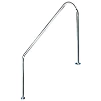 YMBERSA Pasamanos baranda de Bajada Piscina FX L.1829 mm. Acero Inoxidable. AISI 316. Dos Puntos de Apoyo Dos escalones…